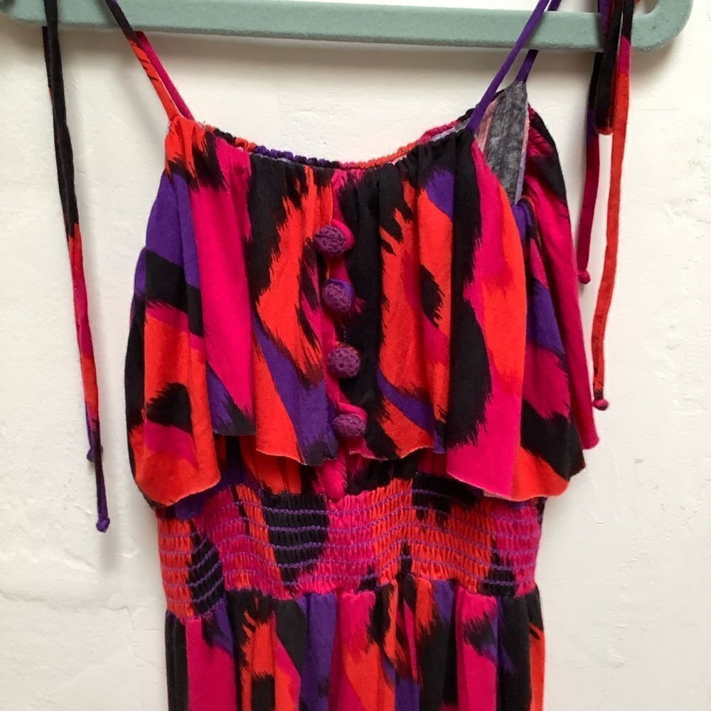 T-BAGS PRINT DRESS NWOT 7/8 - Picture 2 of 8